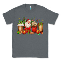 Charcoal Heather Christmas Santa coffee cups Classic Tee - MaliasSmallBusiness