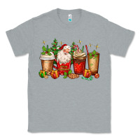 Heather Grey Christmas Santa coffee cups Classic Tee - MaliasSmallBusiness