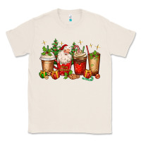 Natural Christmas Santa coffee cups Classic Tee - MaliasSmallBusiness