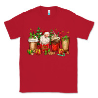 Red Christmas Santa coffee cups Classic Tee - MaliasSmallBusiness