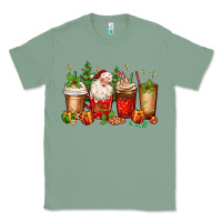 Sage Christmas Santa coffee cups Classic Tee - MaliasSmallBusiness
