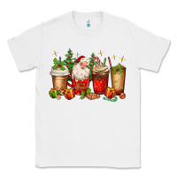 White Christmas Santa coffee cups Classic Tee - MaliasSmallBusiness