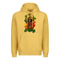 Antique Gold I am Black History Premium Hoodie - HowdyJamesFarm