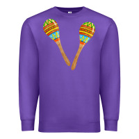 Purple maracas fa element Premium Sweatshirt - FaDigitalArtStudio