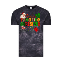 Cloud Black santas favorite caregiver Vintage Tee - MaliasSmallBusiness