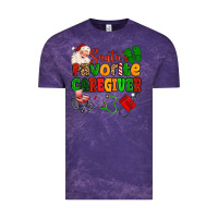 Cloud Purple santas favorite caregiver Vintage Tee - MaliasSmallBusiness