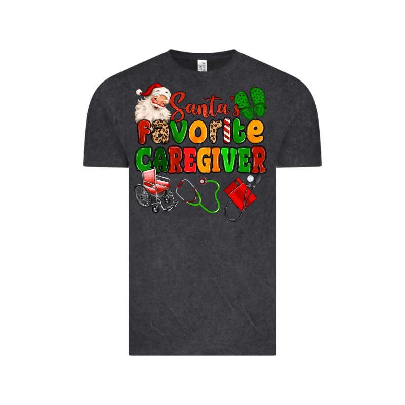 Santas Favorite Caregiver Vintage Tee by MaliasSmallBusiness | Teevron