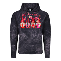 Cloud Black all you need is love Vintage Hoodie - NancyCooperArtShop