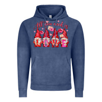 Vintage Denim all you need is love Vintage Hoodie - NancyCooperArtShop