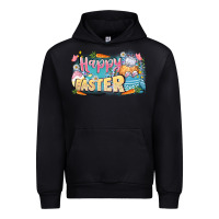 Black Happy Easter Urban Hoodie - LillyAllenDesigns
