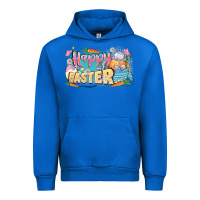 Cobalt Happy Easter Urban Hoodie - LillyAllenDesigns
