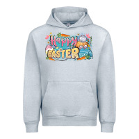 Heather Grey Happy Easter Urban Hoodie - LillyAllenDesigns