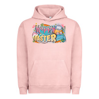 Pigment Salmon Happy Easter Urban Hoodie - LillyAllenDesigns