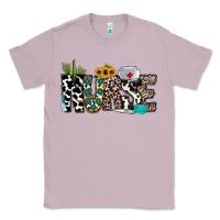 Lilac nurse leopard and cowhide Classic Tee - CowhideDigitalArt