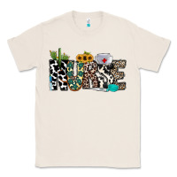 Natural nurse leopard and cowhide Classic Tee - CowhideDigitalArt