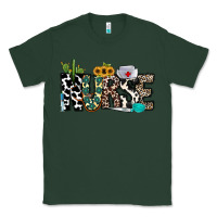 Sports Green nurse leopard and cowhide Classic Tee - CowhideDigitalArt