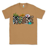 Toasted Coconut nurse leopard and cowhide Classic Tee - CowhideDigitalArt
