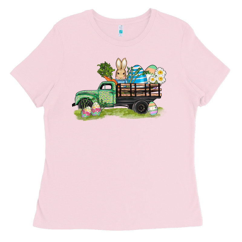 Easter Hunt İn Truck Ladies Tee by AdoDesignShop | Teevron