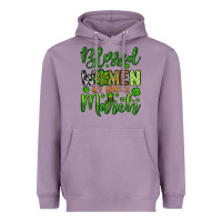 Lavender St. Patrick's Blessed women are born in March Heavyweight Hoodie - OliviaCreatesArt