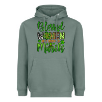 Sage St. Patrick's Blessed women are born in March Heavyweight Hoodie - OliviaCreatesArt