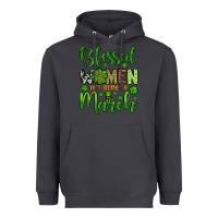 Smoke St. Patrick's Blessed women are born in March Heavyweight Hoodie - OliviaCreatesArt