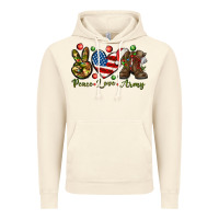 Vintage Artic peace love army christmas Vintage Hoodie - NancyCooperArtShop