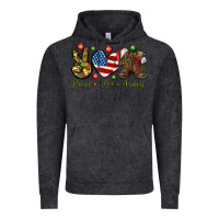 Vintage Black peace love army christmas Vintage Hoodie - NancyCooperArtShop