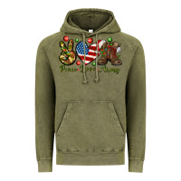 Vintage Olive peace love army christmas Vintage Hoodie - NancyCooperArtShop