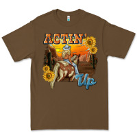 Cacao actinup with cowgirl Premium Tee - NancyCooperArtShop