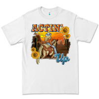 White actinup with cowgirl Premium Tee - NancyCooperArtShop