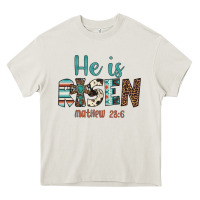 Cream he is risen Heavy Core Tee - Artiststas