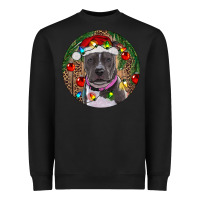 Black Christmas Pitbull Heavyweight Sweatshirt - RanaPortraitStore