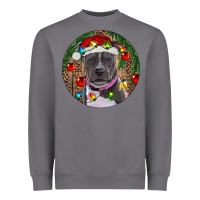 Storm Christmas Pitbull Heavyweight Sweatshirt - RanaPortraitStore