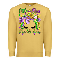 Antique Gold little miss mardi gras unicorn  olivia Premium Sweatshirt - OliviaCreatesArt