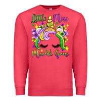 Cardinal little miss mardi gras unicorn  olivia Premium Sweatshirt - OliviaCreatesArt