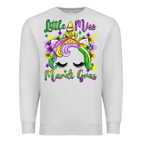Dove Grey little miss mardi gras unicorn  olivia Premium Sweatshirt - OliviaCreatesArt