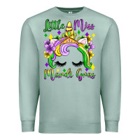 Seafoam little miss mardi gras unicorn  olivia Premium Sweatshirt - OliviaCreatesArt