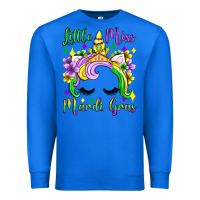 True Royal little miss mardi gras unicorn  olivia Premium Sweatshirt - OliviaCreatesArt