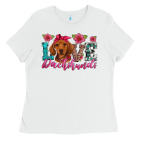 White love dachshunds Ladies Tee - Artiststas