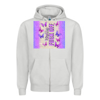 Dove Grey kindly fuck off Zipper Hoodie - TumblerDesignByShophia