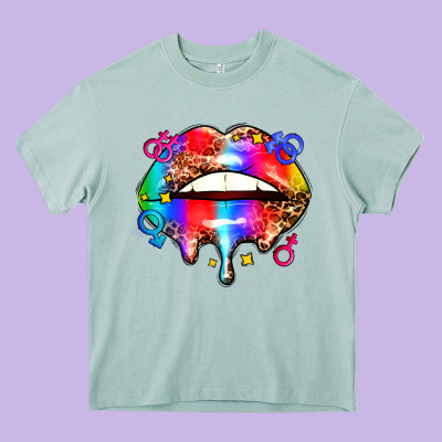 Pride Lips Heavy Core Tee Designed By Adodesignshop