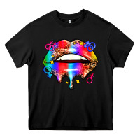 Black pride lips Heavy Core Tee - AdoDesignShop