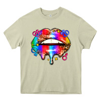 Mossy pride lips Heavy Core Tee - AdoDesignShop