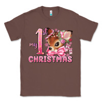 Chestnut my first christmas pink reindeer Classic Tee - MaliasSmallBusiness