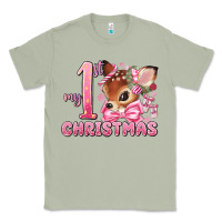 Matcha my first christmas pink reindeer Classic Tee - MaliasSmallBusiness