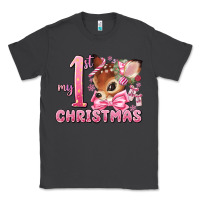 Smoke my first christmas pink reindeer Classic Tee - MaliasSmallBusiness
