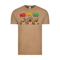 Vintage Coffee ho ho ho reindeer Vintage Tee - MaliasSmallBusiness