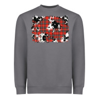 Storm Christmas Plaid Cowhide Pattern Background Heavyweight Sweatshirt - RanaPortraitStore