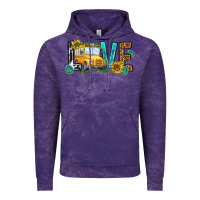 Cloud Purple school bus love Vintage Hoodie - NancyCooperArtShop