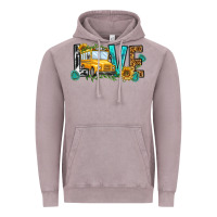 School Bus Love Vintage Hoodie | Teevron